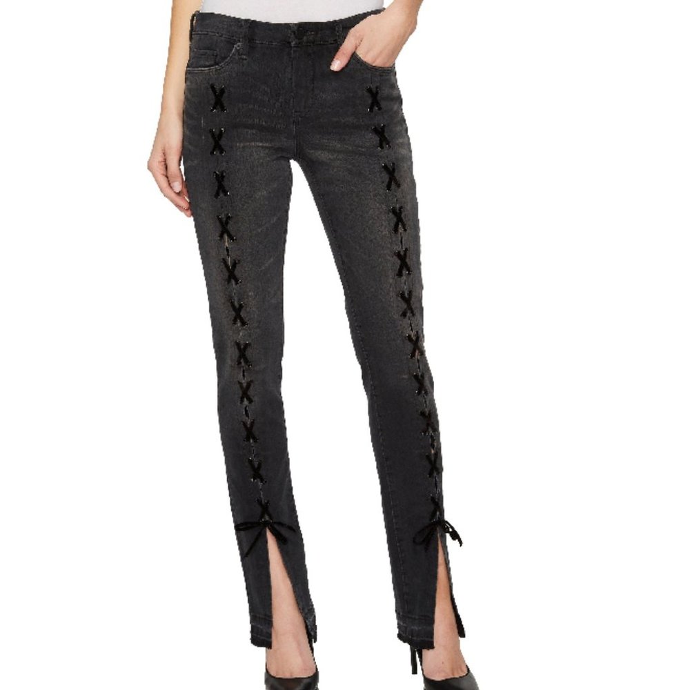 Jeans Skinny Classic Lace-up BLANK NYC Size 27